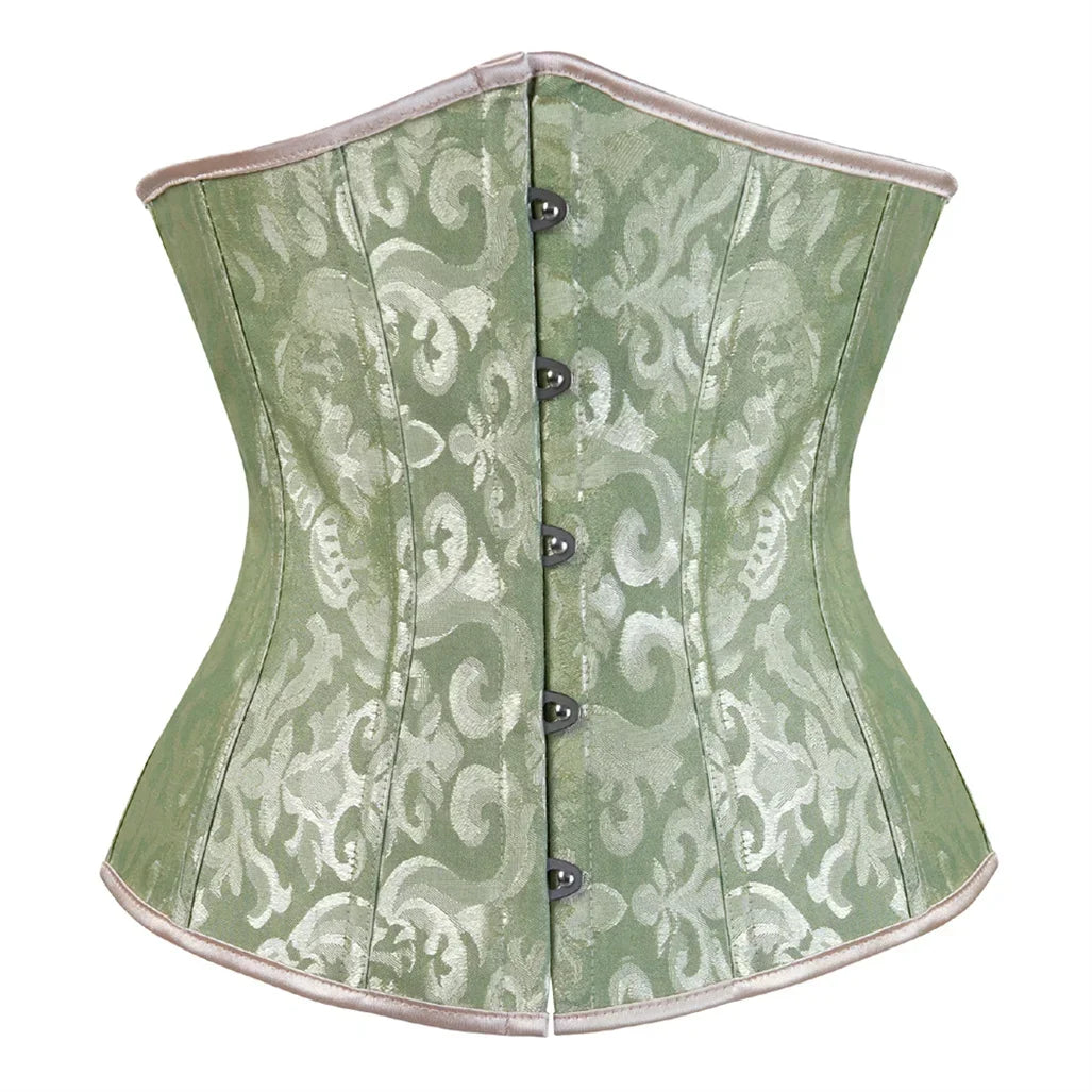 Women's Corset Underbust Floral Gothic Corsets Sexy Jacquard Bustiers Waist Trainer Bustier Woman Carnival Costume Plus Size