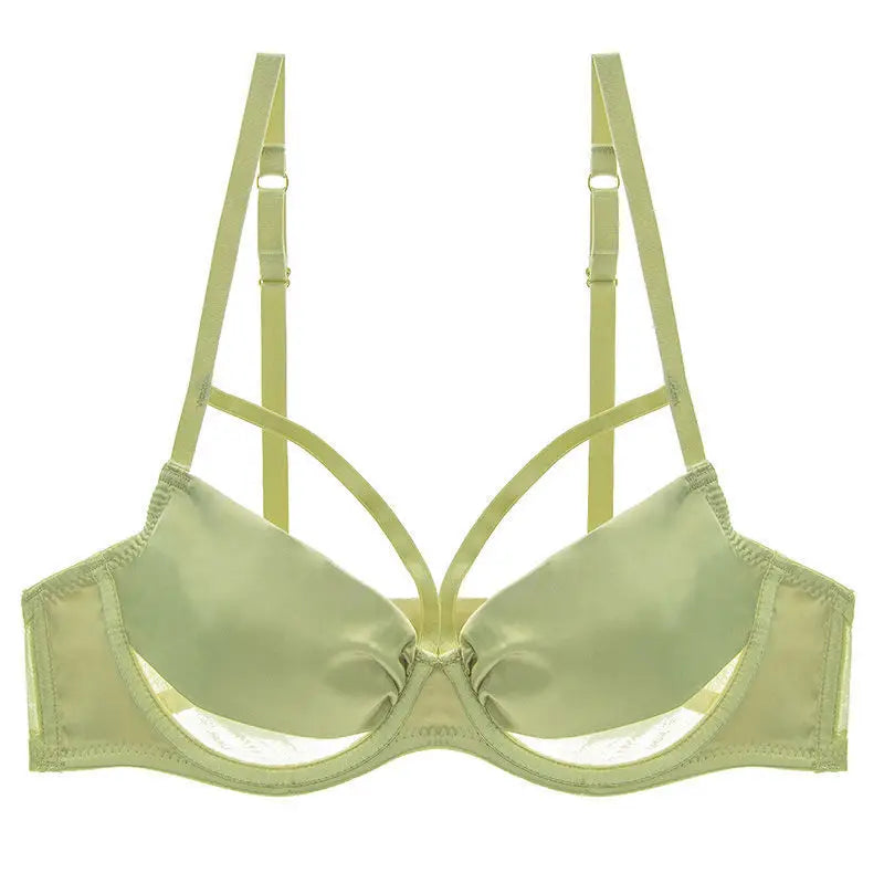 Women Sexy Bra Set Hollow Out Thin Gathering Steel Ring Push Up Lingerie Set Elegant Ladies Underwear Bra and Panty Set