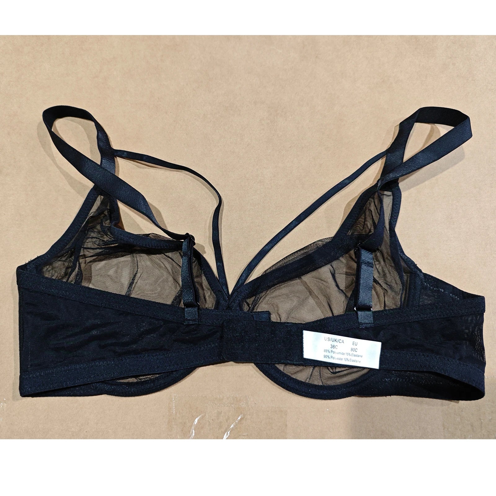 New Women Lace Bras Ultra Thin Mesh Hollow Out See Through Elastic Sexy Bra Adjusted Underwire Plus Size A B C D E F G H Cups