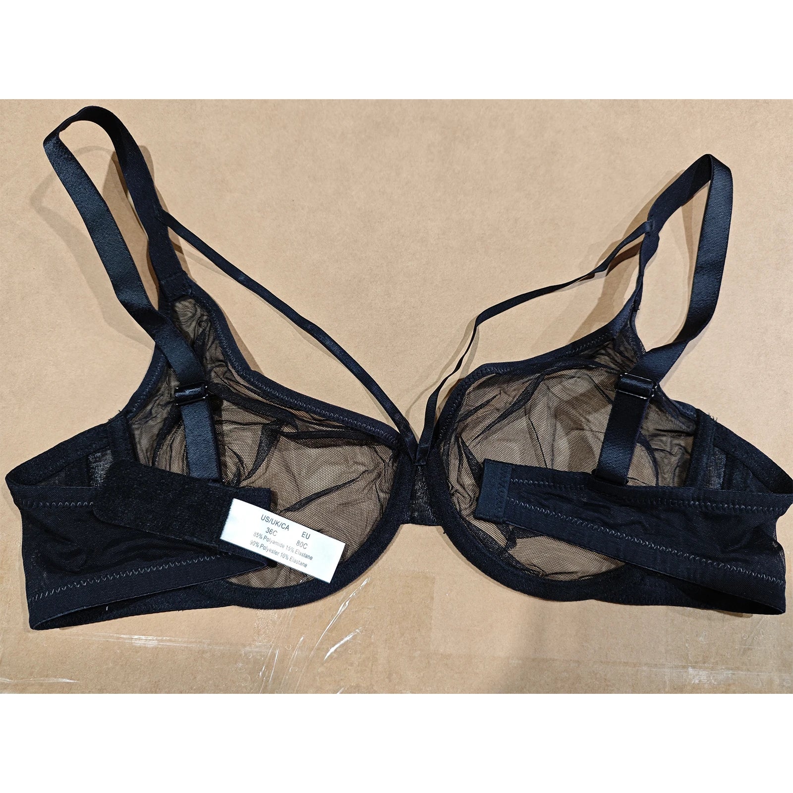 New Women Lace Bras Ultra Thin Mesh Hollow Out See Through Elastic Sexy Bra Adjusted Underwire Plus Size A B C D E F G H Cups