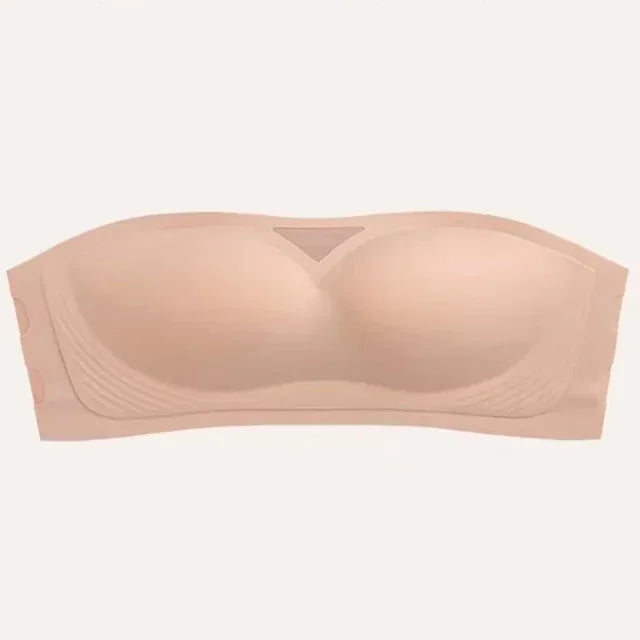 Women Sexy Strapless Anti-slip Bra Solid Invisible Push Up Bras Wireless Seamless Underwear Without Straps Bralette Lingerie