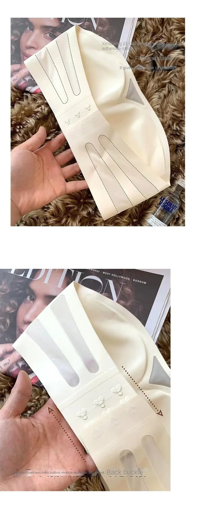 Women Sexy Strapless Anti-slip Bra Solid Invisible Push Up Bras Wireless Seamless Underwear Without Straps Bralette Lingerie