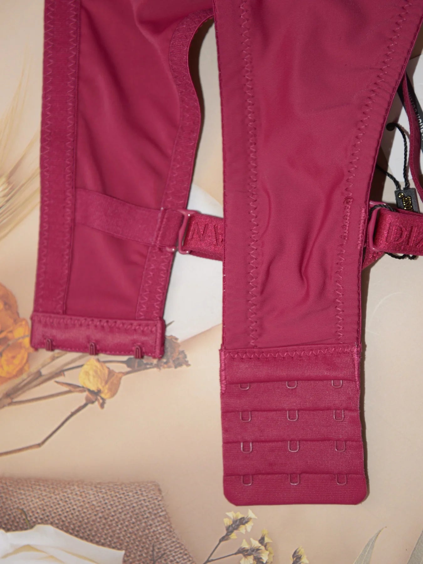 Diana Rose Sexy gathered support with underwire women's underwear polka dot print thin mold cup D cup bra