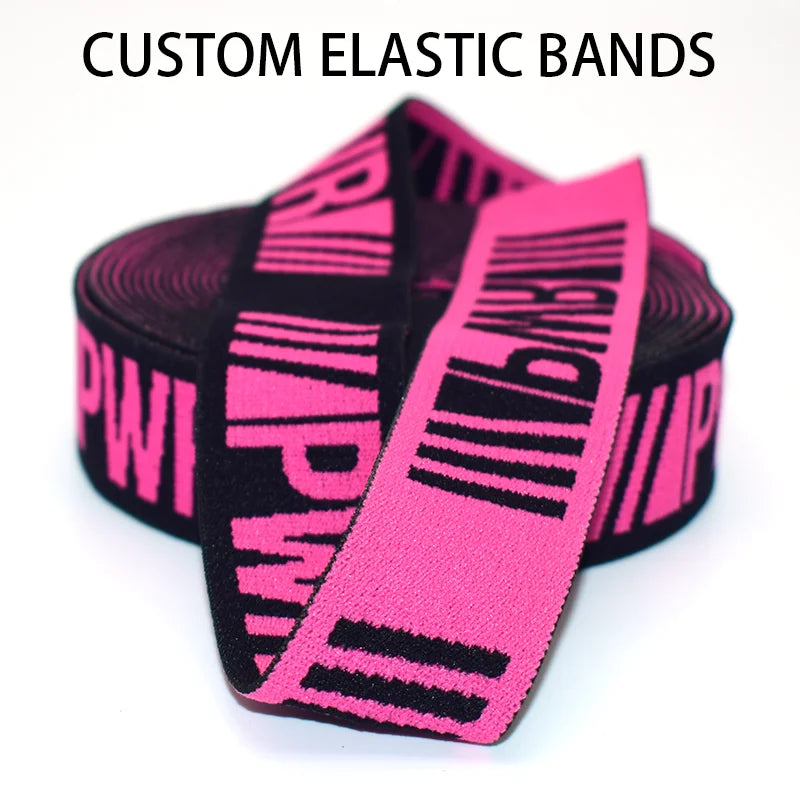 High Quality Wholesale Customized Patterns High Elasticity Underwear Elastic Shoulder Straps Woven Straps Bra Elastic Bands