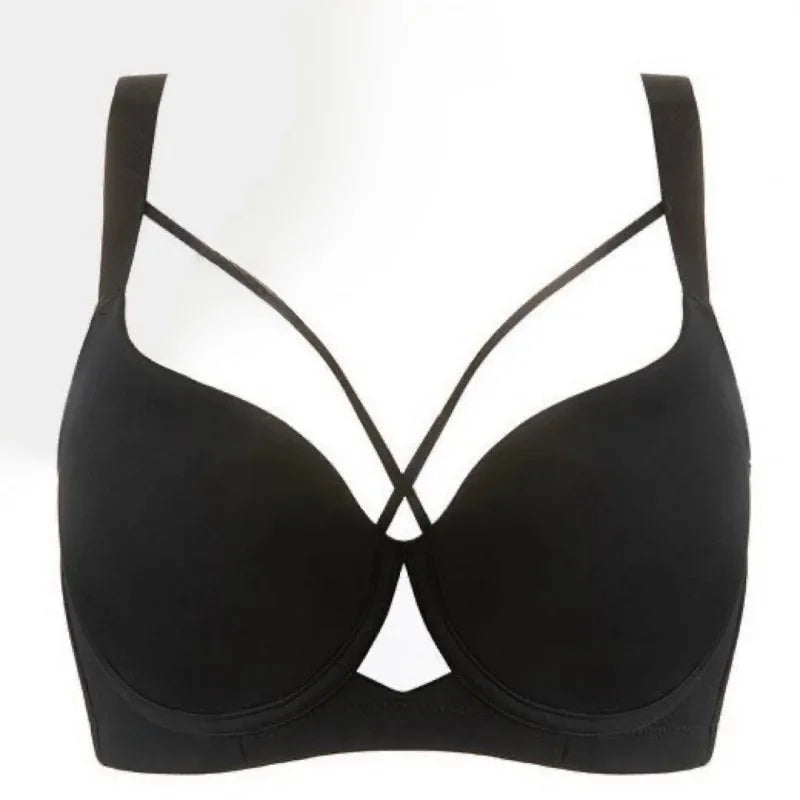 Plus Size Bra Large Cup Thin Design for Women Show Small Gather Side Breast Push up Thin plus Size Bra Underwear Female Intimate