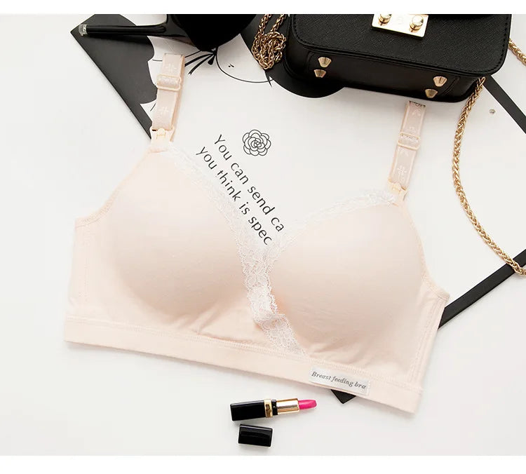 Wirefree Nursing Clothing Cotton Breastfeeding Bra for Pregnant Women Pregnancy Breast Sleep Underwear Soutien Gorge Allaitement