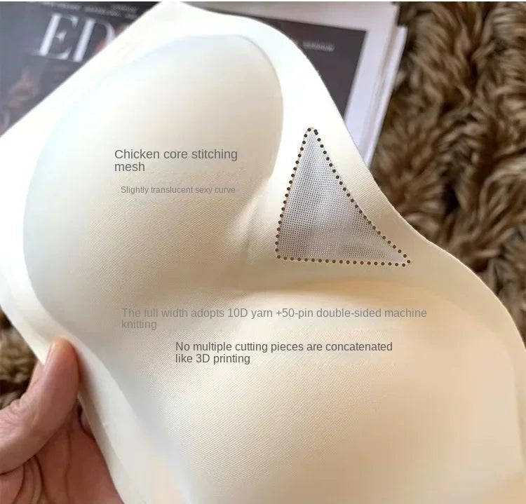 Women Sexy Strapless Anti-slip Bra Solid Invisible Push Up Bras Wireless Seamless Underwear Without Straps Bralette Lingerie