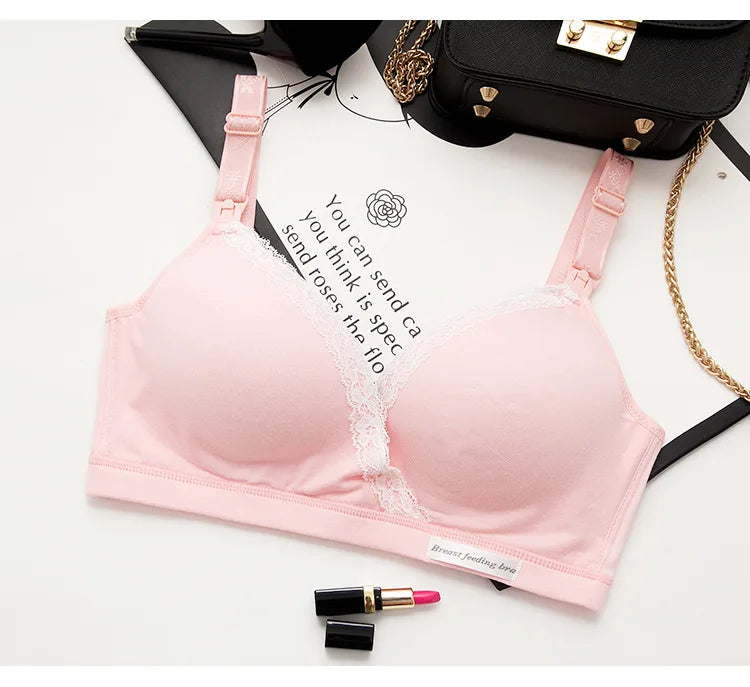 Wirefree Nursing Clothing Cotton Breastfeeding Bra for Pregnant Women Pregnancy Breast Sleep Underwear Soutien Gorge Allaitement