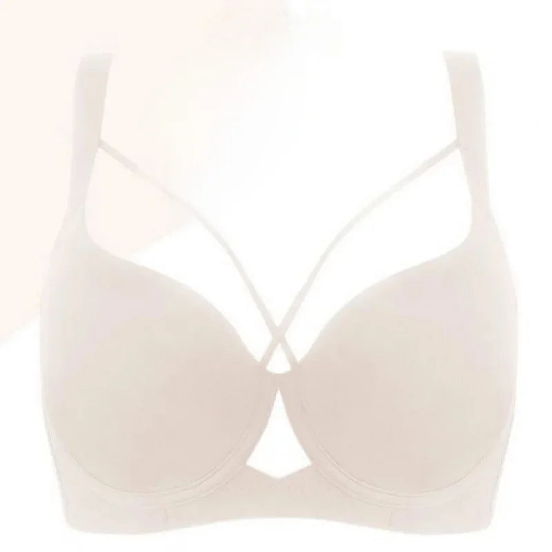 Plus Size Bra Large Cup Thin Design for Women Show Small Gather Side Breast Push up Thin plus Size Bra Underwear Female Intimate