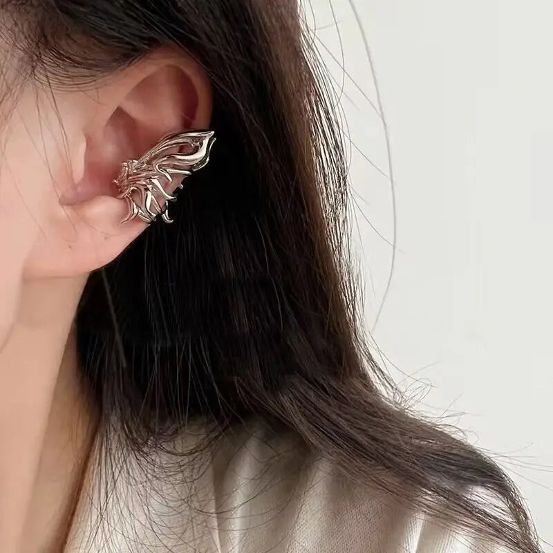 Fashion Zircon Butterfly Ear Clips Sparkling Rhinestone Ear Cuff Clips Earrings Without Piercing For Women Wedding Jewelry Gifts