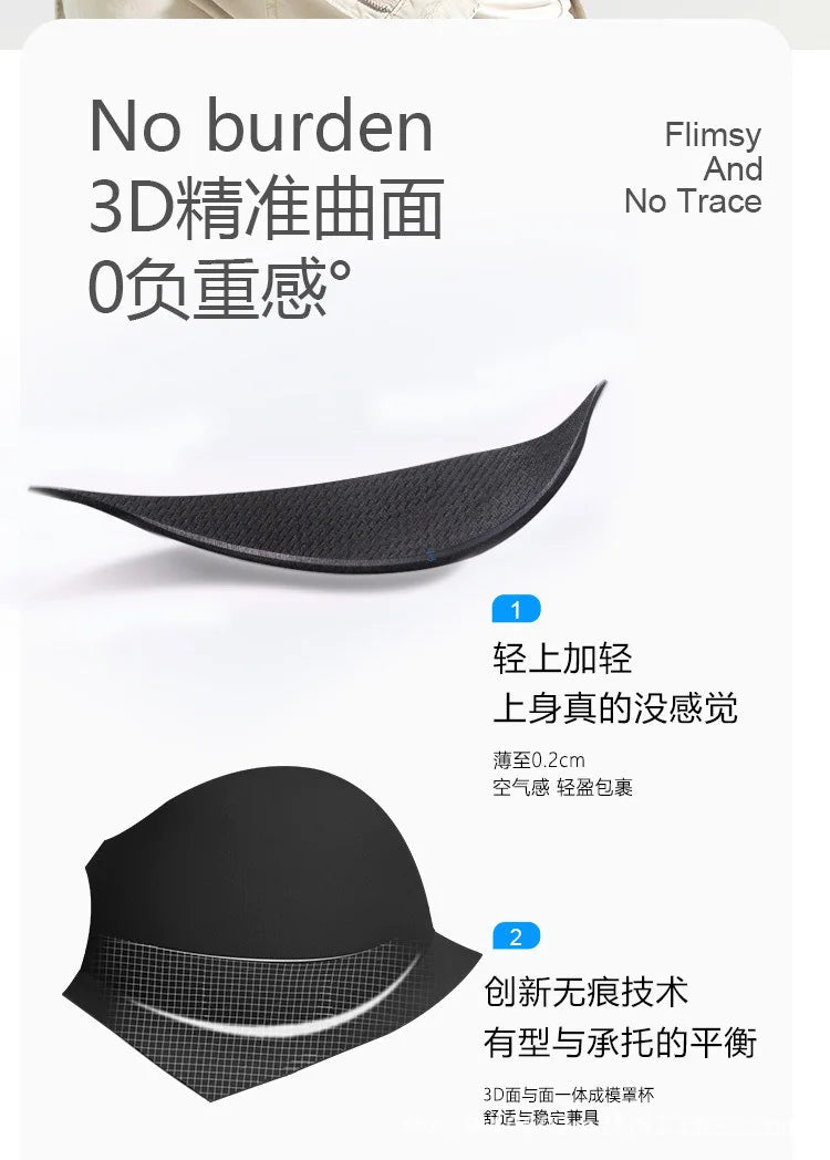 MeooLiisy Large Size D E Cup Seamless Underwear Women's Minimizer Thin Push Up Plunge Bras Lingerie Sexy de Femmes