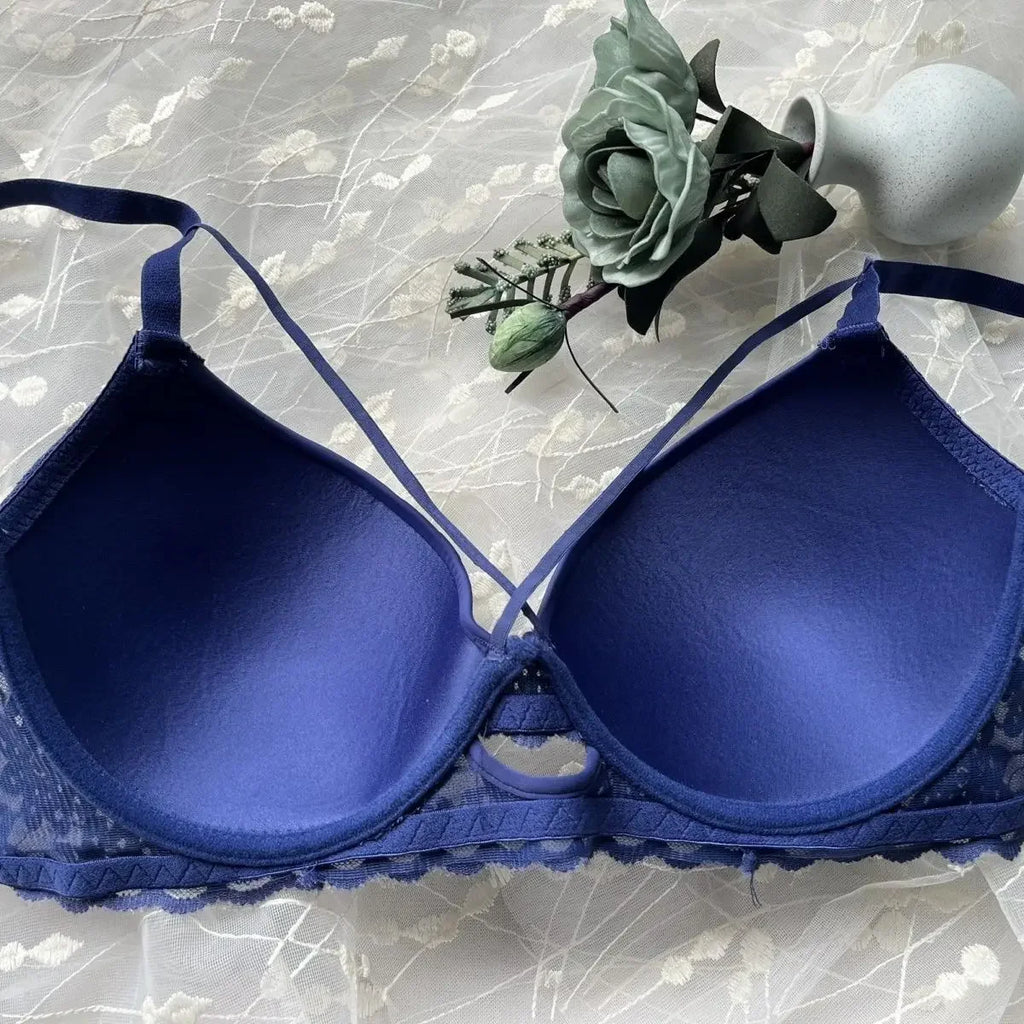 New Smooth Strap Bra Set Sexy Fashion Gathered Push up Shaping Large Size Thin Underwear Comfortable Breathable Underpants