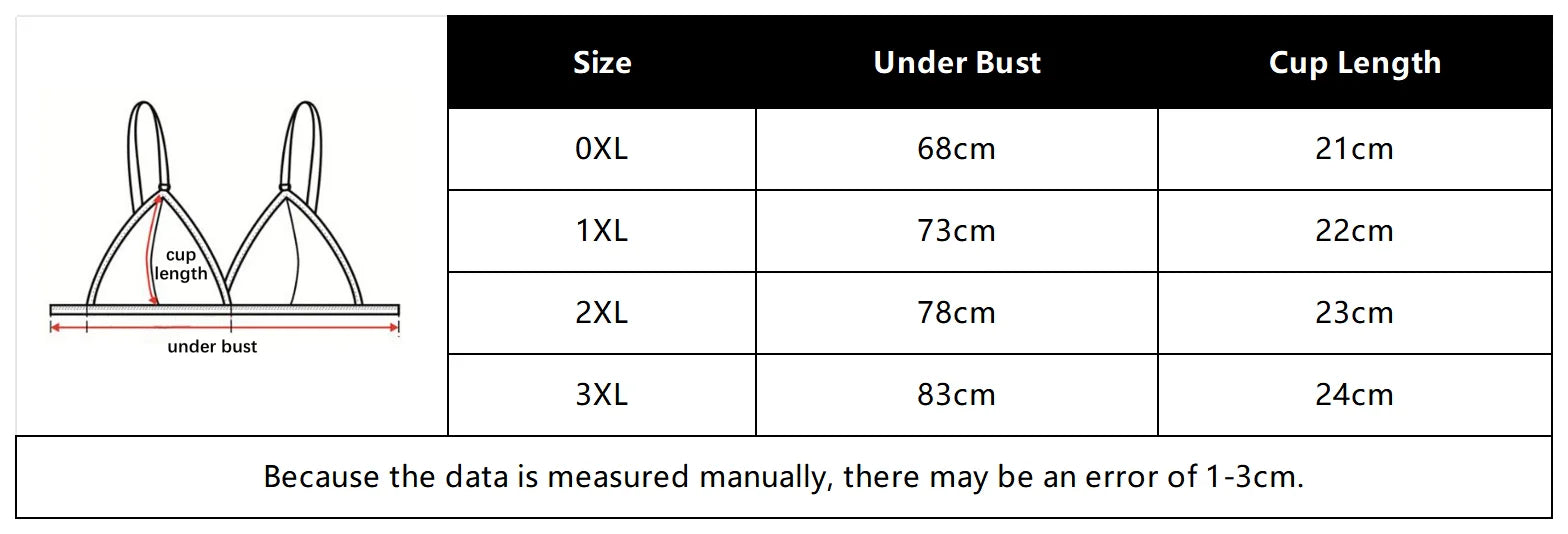 Women's Black Comfortable Non Padded Belt Letter Printing Sports Style Plus Size Bra XL XXL