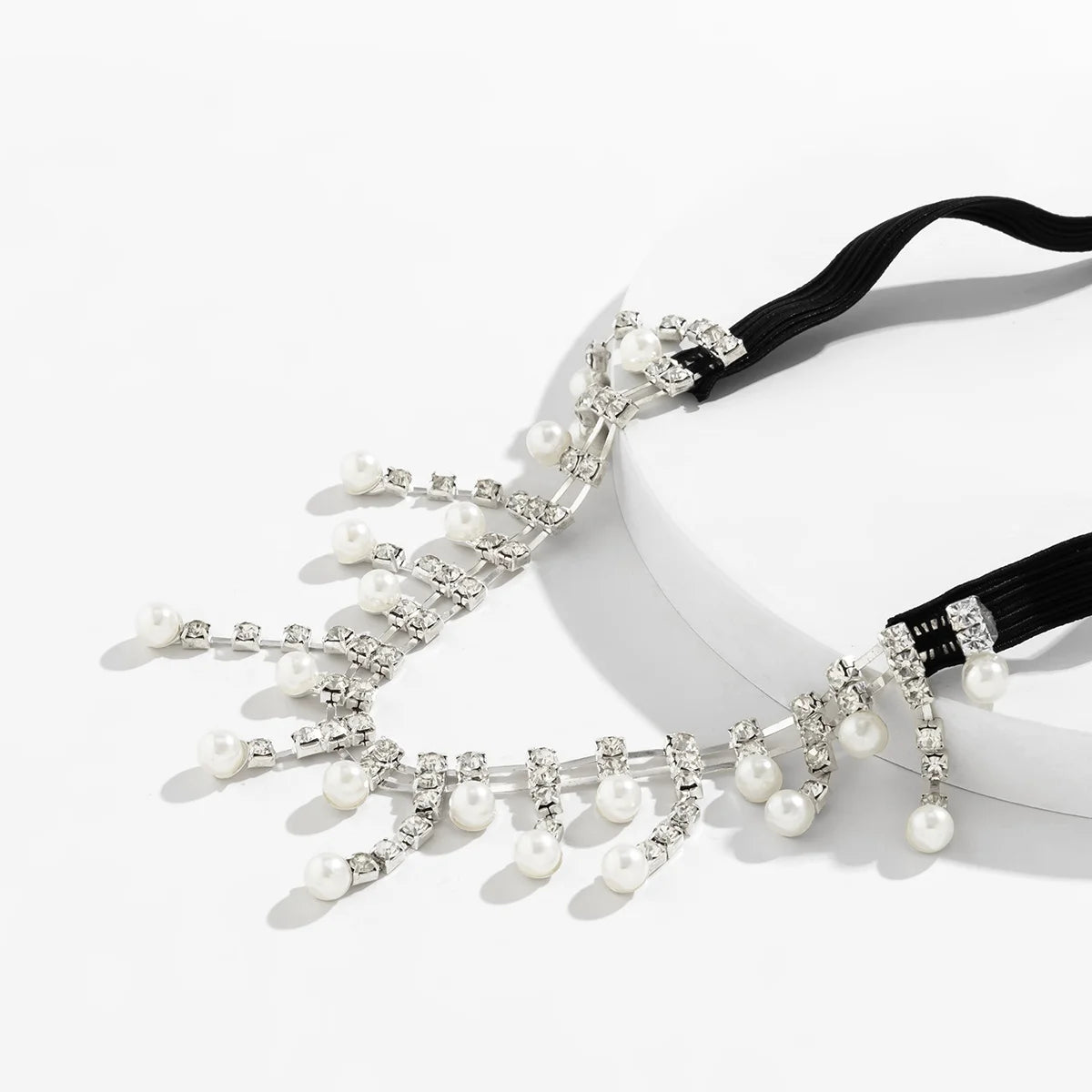 IngeSight.Z Bohemian Crystal Elastic Leg Thigh Chain for Women Sexy Multilayer Tassel Rhinestone Harness Adjustable Body Jewelry