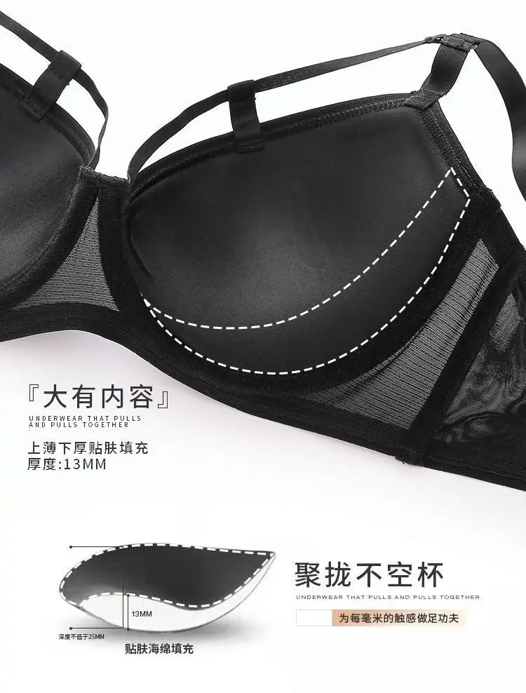 2 Pieces Fashion Lace Underwear Set Women Sexy Hollow Bandage Push Up Bra Set Europe High Quality Lingerie Plus Size Bras