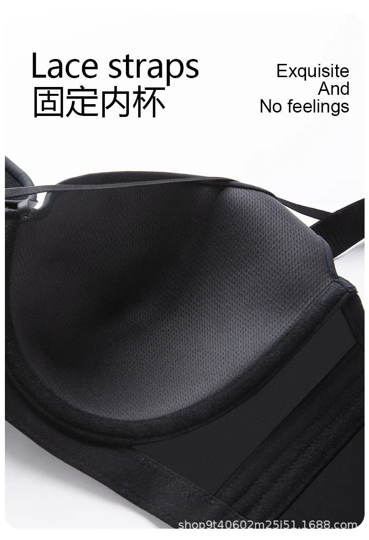 MeooLiisy Large Size D E Cup Seamless Underwear Women's Minimizer Thin Push Up Plunge Bras Lingerie Sexy de Femmes