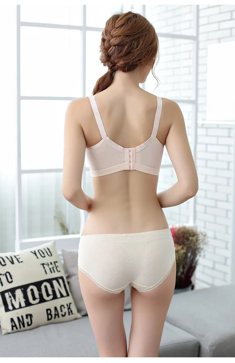 Wirefree Nursing Clothing Cotton Breastfeeding Bra for Pregnant Women Pregnancy Breast Sleep Underwear Soutien Gorge Allaitement